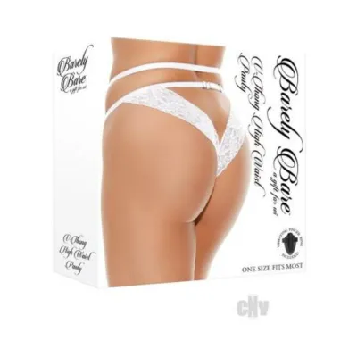 Barely Bare V thong High waist Panty Black O s
