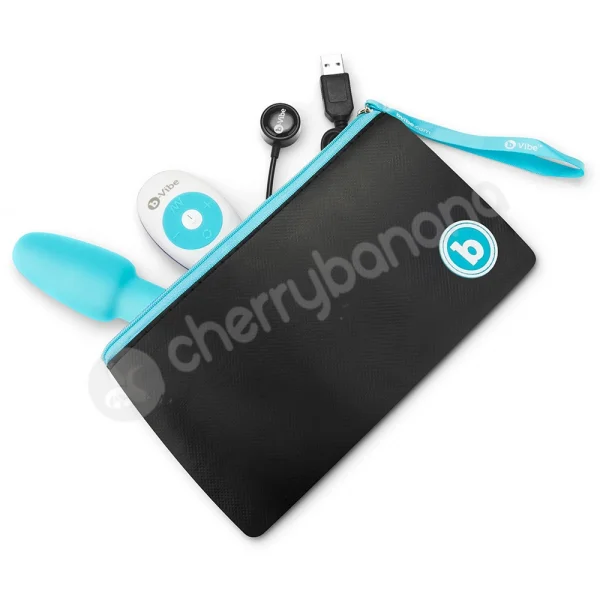 B-Vibe Petite Rimming Sensation Teal Silicone 4.9" Butt Plug