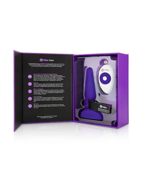 B-vibe Trio Plug - Purple