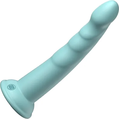 Dillio Platinum Slim Seven Silicone 7 Suction Cup Dildo Teal