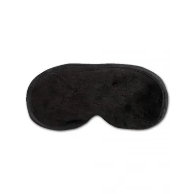 Fetish Fantasy Fur Lined Satin Love Mask Black