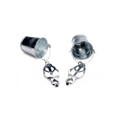Jugs Nipple Clamps With Buckets Silver
