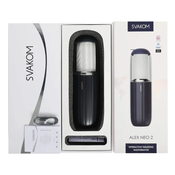 SVAKOM ALEX NEO 2 Powerful Thrusting App Enabled Interactive Penis Masturbator