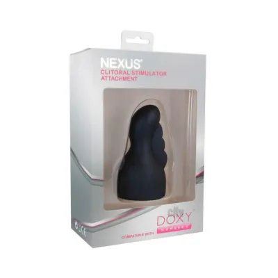 Personal Massagers Doxy 3 Silicone Clitoral Wand Attachment Navy