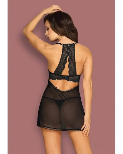 Obsessive Pearlove - Chemise And Thong - L/xl
