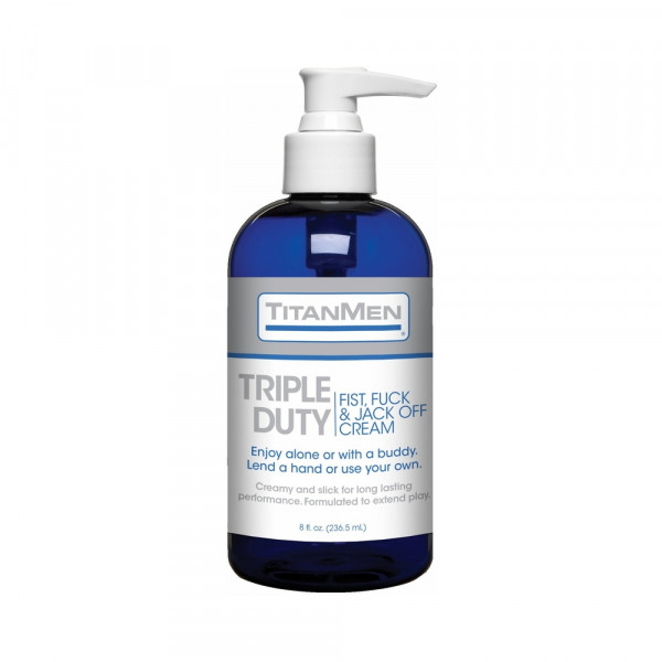 Titanmen - Triple Duty Fist, Fuck & Jack Off Cream 8oz.