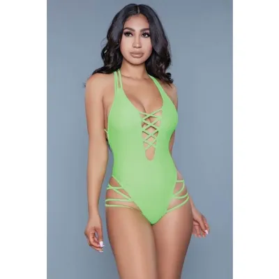 Amaya Swimsuit Lime X large