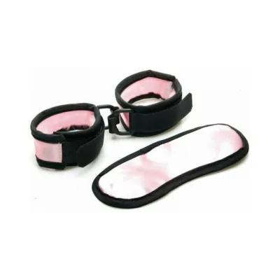 Sexy Costumes Sex Kitten Mask Cuff Set Pink black