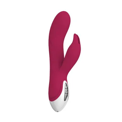 Evo polly Inflating Rabbit Vibrator Red 8 7 Inch