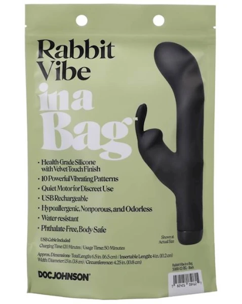 Rabbit Vibe in a Bag - Black