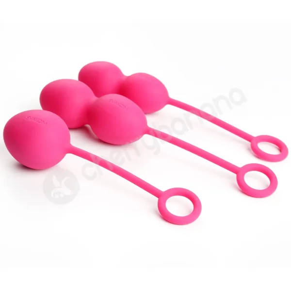 Svakom Nova Red Silicone Kegel Exercise Balls 3pk