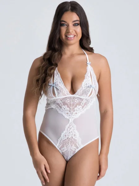 Lovehoney Peek-a-Boo White Lace Teddy