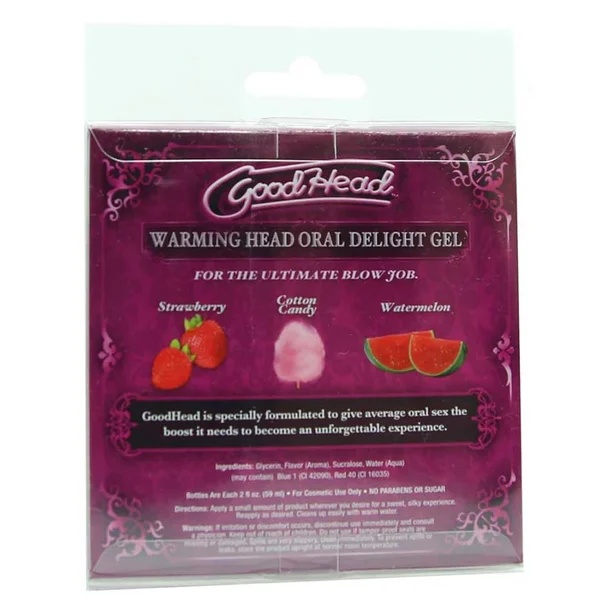 Good Head Warming Head Flavored Oral Sex Delight Gel by Doc Johnson | 3 Pack — image 5 of 5