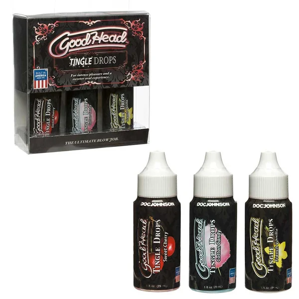 Good Head Blow Job Tingle Drops 3 Pack Set by Doc Johnson — image 6 of 7