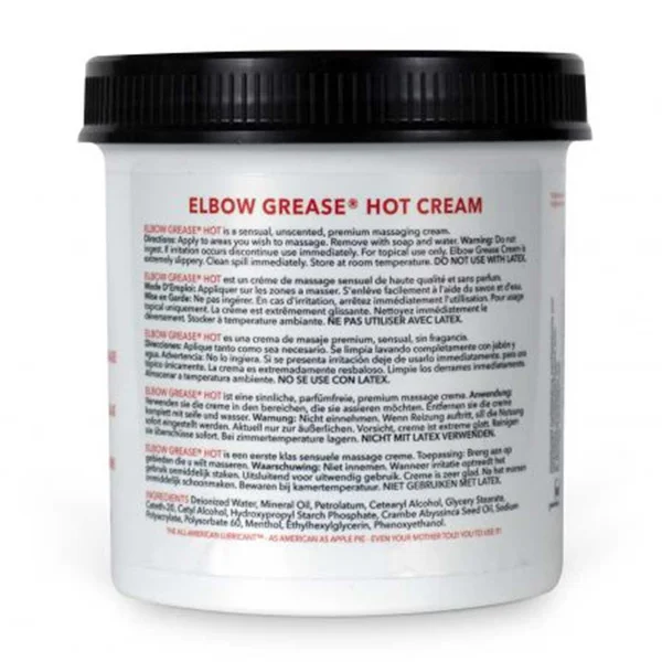 Elbow Grease Hot Cream Lube | Warming Oil Lubricant for Men — image 4 of 4