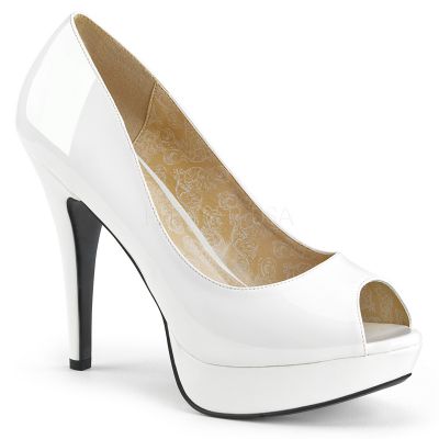 5 1 4 inches Heel 1 1 4 inches Concealed PF Peep Toe Pump