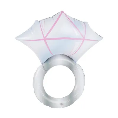 Silver Inflateable Diamond Ring 50cm