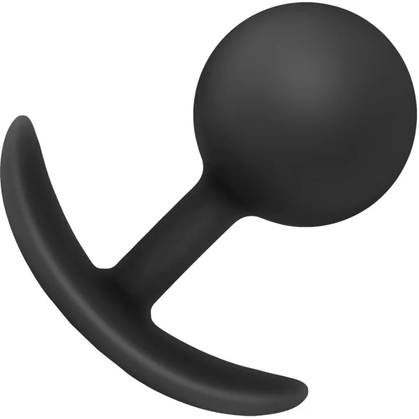 Luxe Wearable Silicone Vibra Butt Plug by Blush - Black
