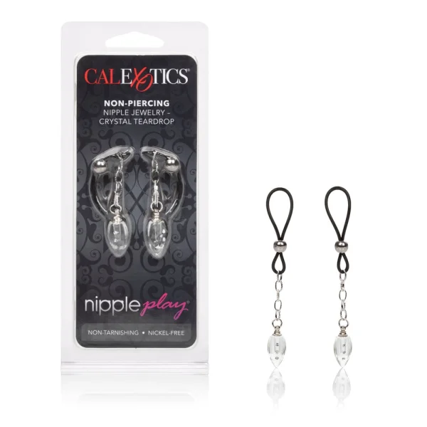 Nipple Play Non-Piercing Nipple Jewelry - Crystal Teardrop