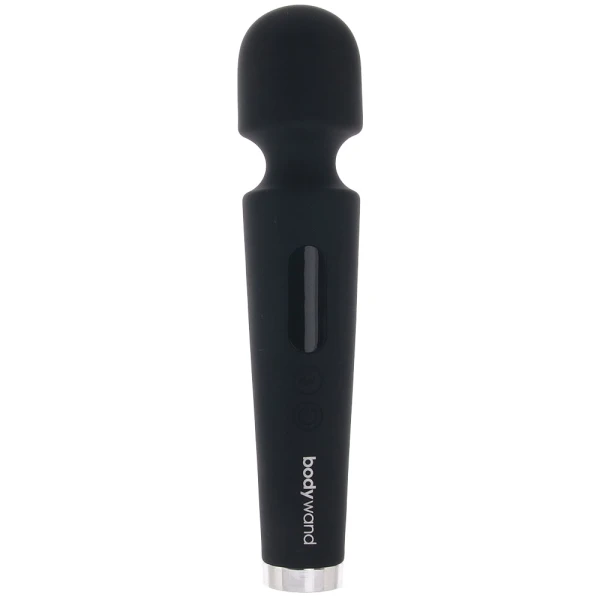 8" Power Wand Rechargeable Silicone Wand Style Massager By Bodywand - Black