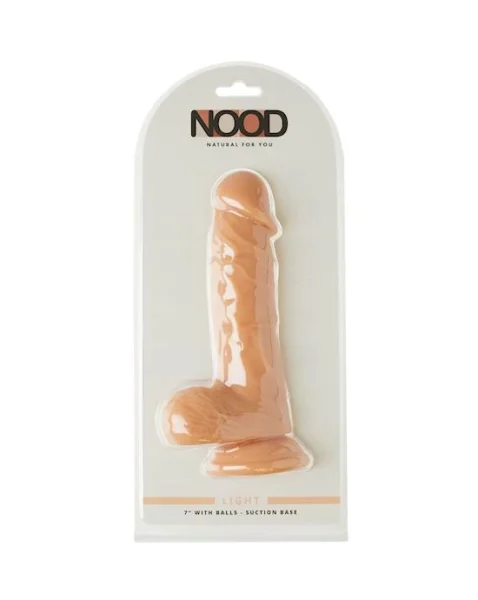 Nood 7 Inch Realskin Dildo - Flesh - 7 Inch