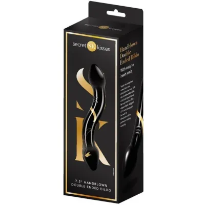 Secret Kisses Handblown Double Ended Dildo 7 5in