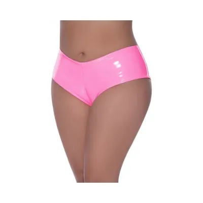 Women s Lingerie Magic Silk Hard Candy Low Rise Boyshort Pink Queen Size