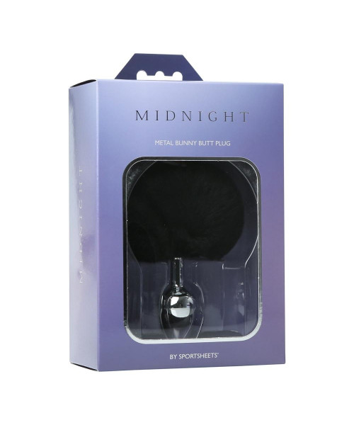 Sportsheets - Midnight Metal Bunny Butt Plug