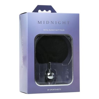 Sportsheets Midnight Metal Bunny Butt Plug