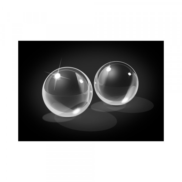 Icicles No 41 Small Glass Ben Wa Balls Clear
