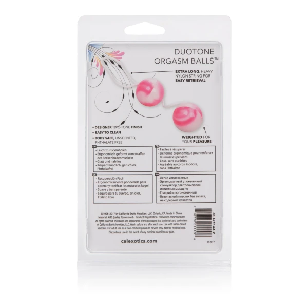 Duotone Orgasm Balls - Pink & White