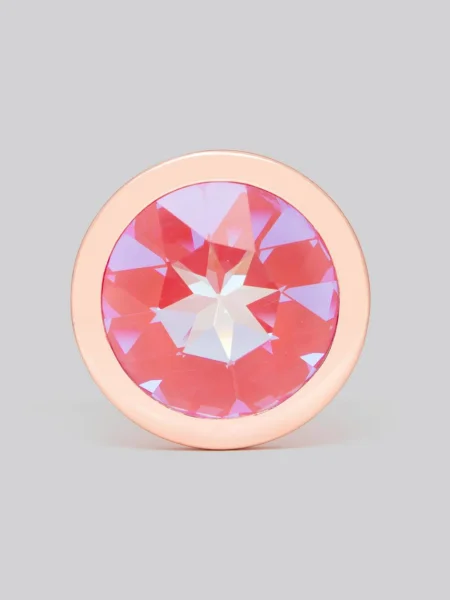 Lovehoney Fancy Pants Crystal Stainless Steel Rose Gold Butt Plug 3 Inch