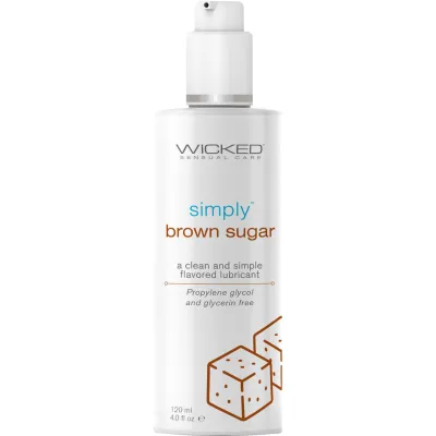 Simply Aqua Water Based Personal Lubricant Brown Sugar 4 fl oz