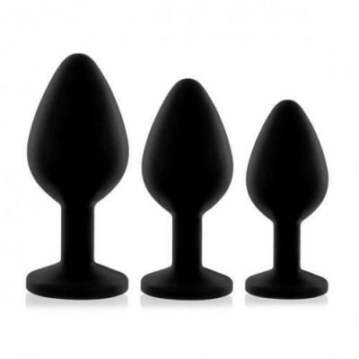Rianne S Bling Booty Plug 3 Piece Silicone Buttplug Set