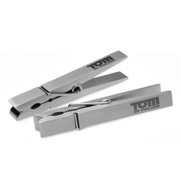 Tom Of Finland Bros Pin Stainless Steel Nipple Clamps