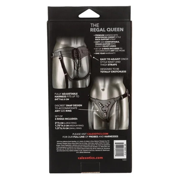 Her Royal Harness The Regal Queen in Pewter