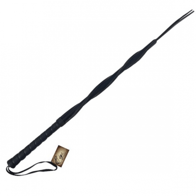 Edge Leather Twisted Whip by Sportsheets