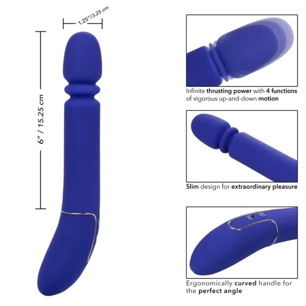 Shameless Slim Thumper Powerful Silicone Waterproof Rechargeable Thruster By CalExotics