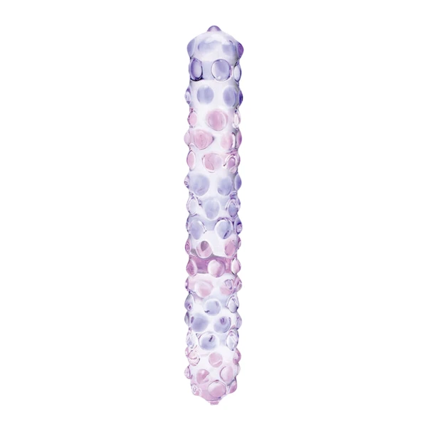 Smooth Nubby Glass G-Spot Dildo