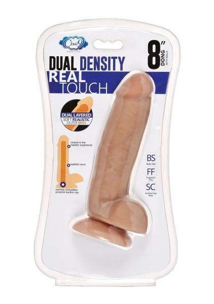 Cloud 9 Dual Density Dildo Touch Thick With Realistic Painted Veins & Balls 8"