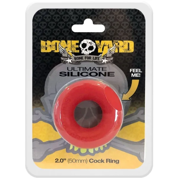 Ultimate Silicone Cock Ring Red