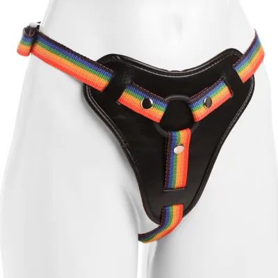 Strap U Take The Rainbow Strap On Harness