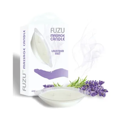 Fuzu Massage Candle Lavender Mist White 4 Oz