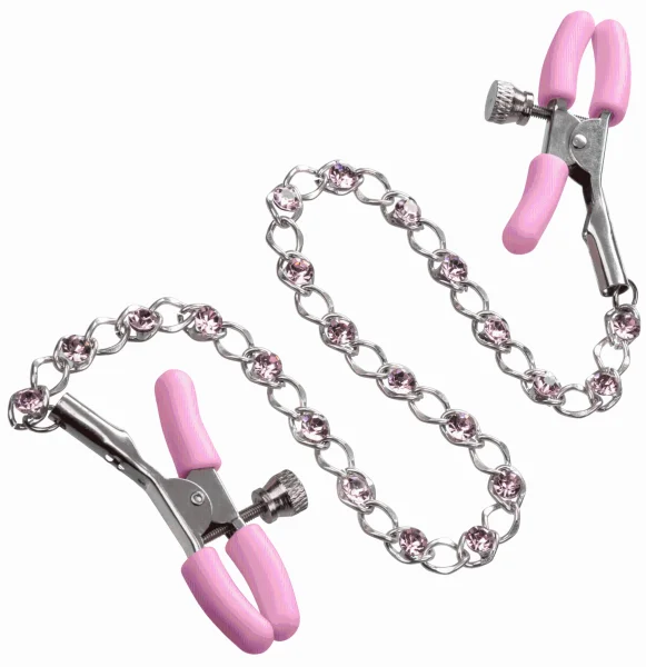 First Time Crystal Nipple Teasers - Pink