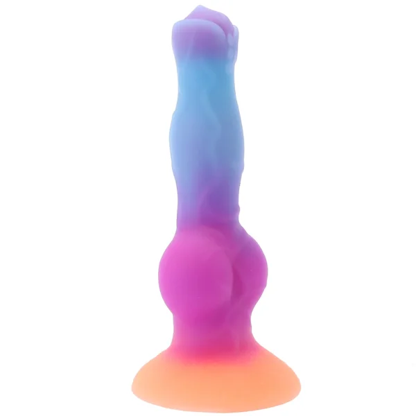 Space Cock Glow-in-The-Dark Alien 8.5" Silicone Suction Cup Dildo By Creature Cocks