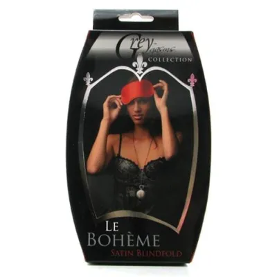 Le Boheme Satin Blindfold Red