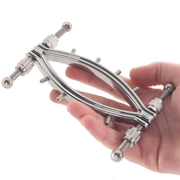 Stainless Steel Labia Clamp - BDSM Pussy Spreader