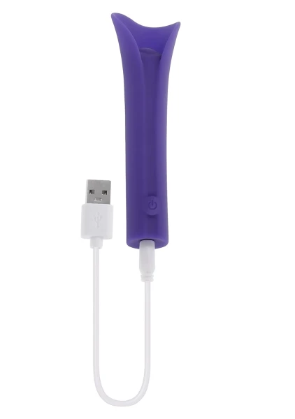 Zero Tolerance Full Coverage Rechargeable Waterproof Silicone Clitoral Vibrator - Purple