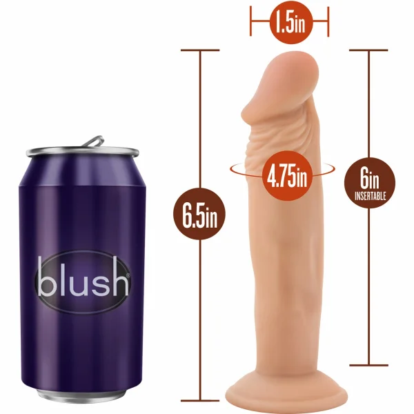 Dr. Skin Dr. Small Realistic Dildo With Suction Cup by Blush - Vanilla