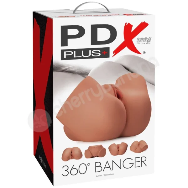 PDX Plus 360° Banger Tan Realistic Any Position Masturbator